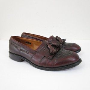 Allen Edmonds Mens Brown Leather Tassel Cody Loafers Slip On Dress Shoes 8.5